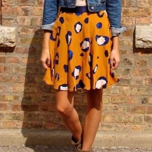3.1 Phillip Lim for Target Orange and Blue Mini Skirt